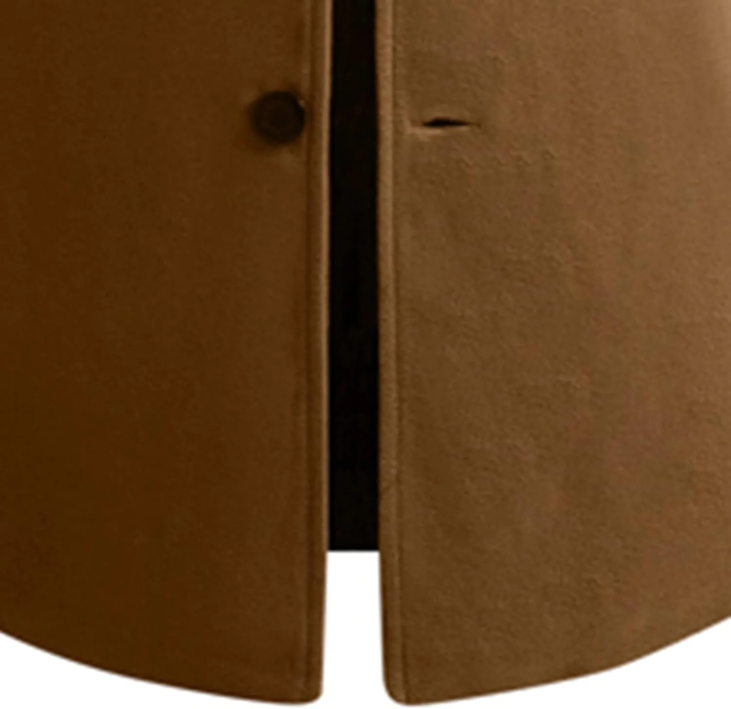 French Woolen Coat For Men's,Mens Business Solid Down Jacket Trench Topcoat Breasted Slim Fit Lapel Winter Overcoat