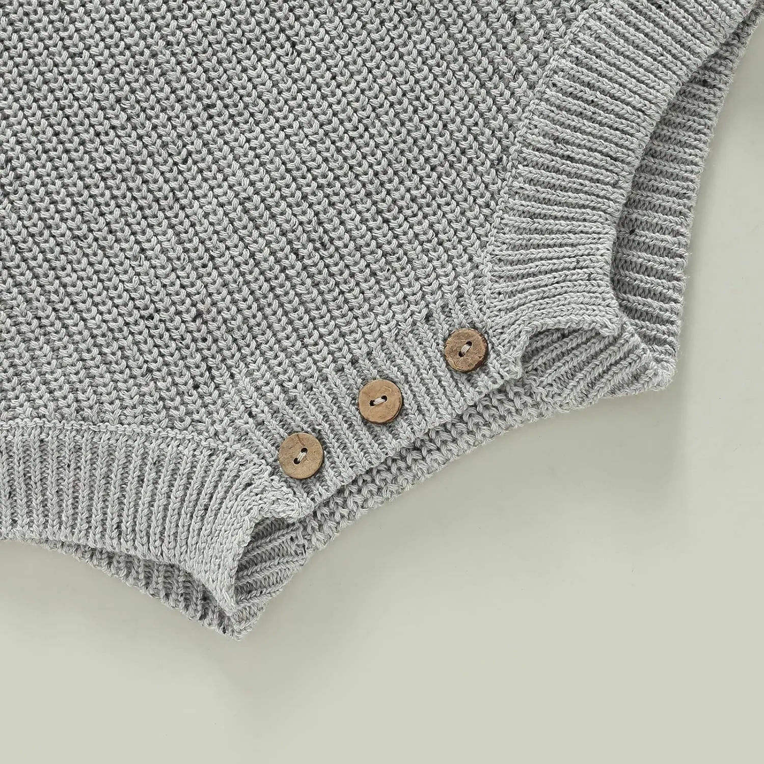 FYBITBO Baby Girl Boy Sweater Knit Oversized Pullover Sweatshirt Romper Onesie Warm Fall Winter Clothes Outfit Newborn