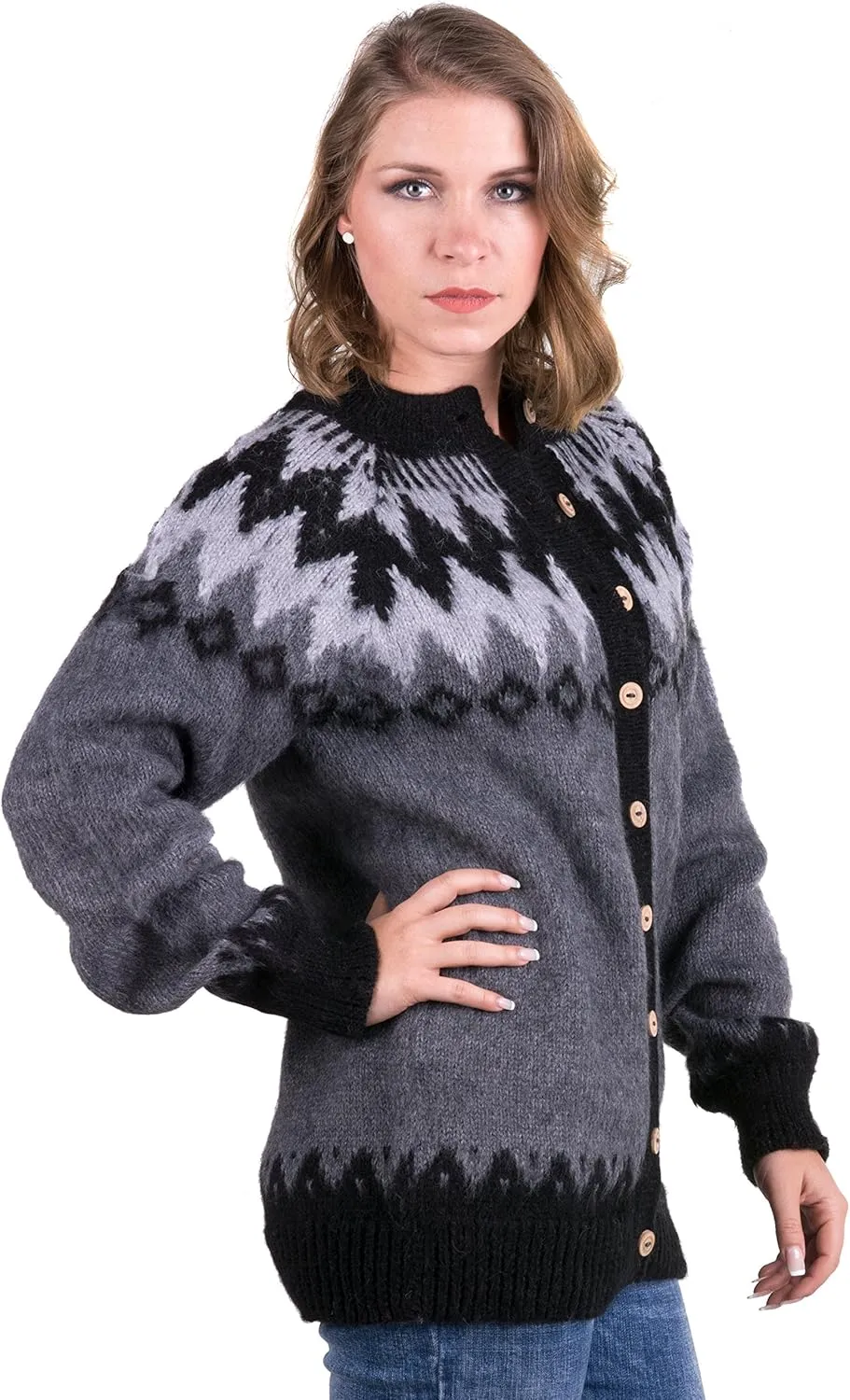 Gamboa Cardigan for Women Womens Sweater Sweaters for Women Cardigan Women Womens Tops Alpaca Sweater Ladies Sweater