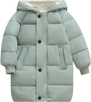 Girls Winter Coats Size 8 Children's Down Padded Jacket Long Cotton Padded Jacket Baby Children's Big Girls Ski Jacket