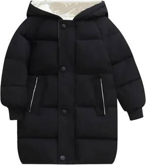 Girls Winter Coats Size 8 Children's Down Padded Jacket Long Cotton Padded Jacket Baby Children's Big Girls Ski Jacket