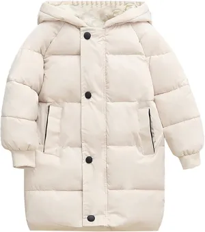 Girls Winter Coats Size 8 Children's Down Padded Jacket Long Cotton Padded Jacket Baby Children's Big Girls Ski Jacket