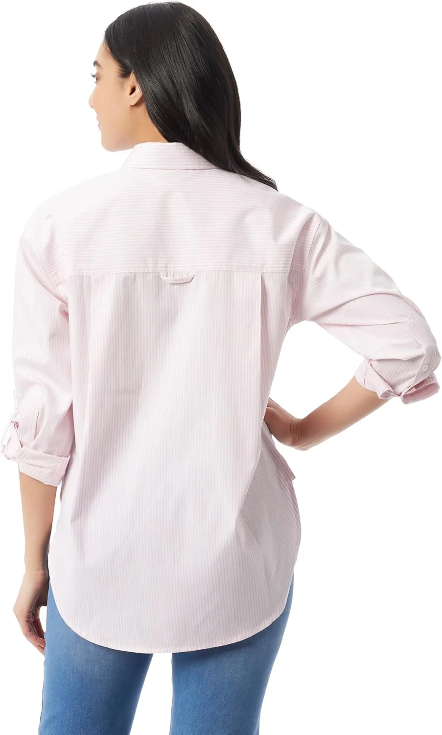 Gloria Vanderbilt Women's Amanda Oversized Button Down Shirt with Roll-tab Sleeves Standard