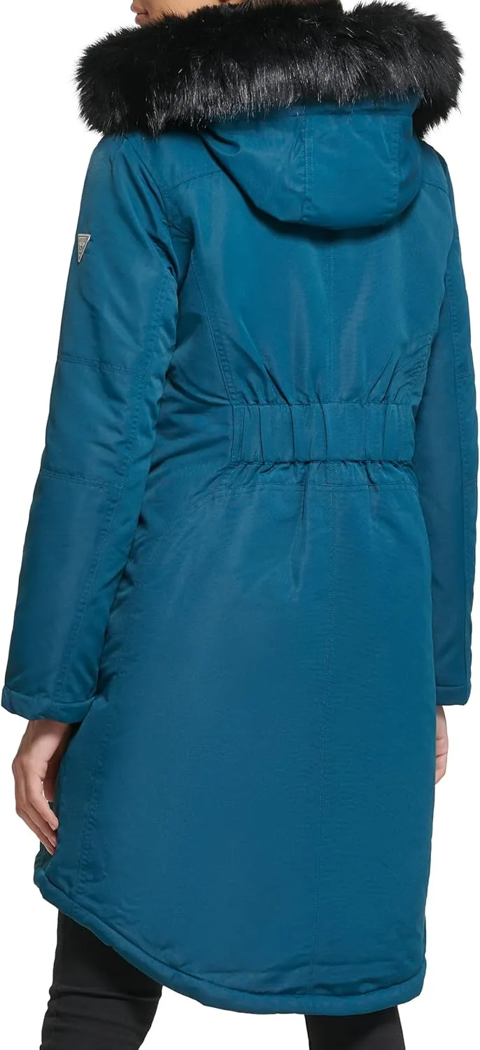 GUESS Women's Long Anorak Coat