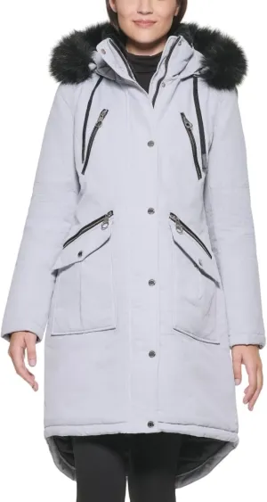GUESS Women's Long Anorak Coat