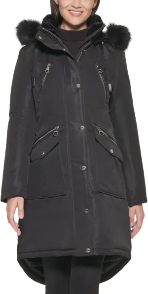 GUESS Women's Long Anorak Coat