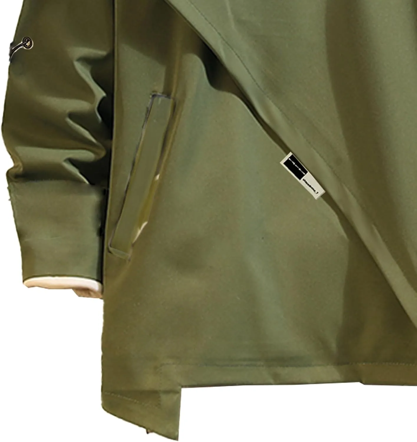 GURUNVANI Mens Hooded Windbreaker Jacket Zip Up Patchwork Hoodie Anorak