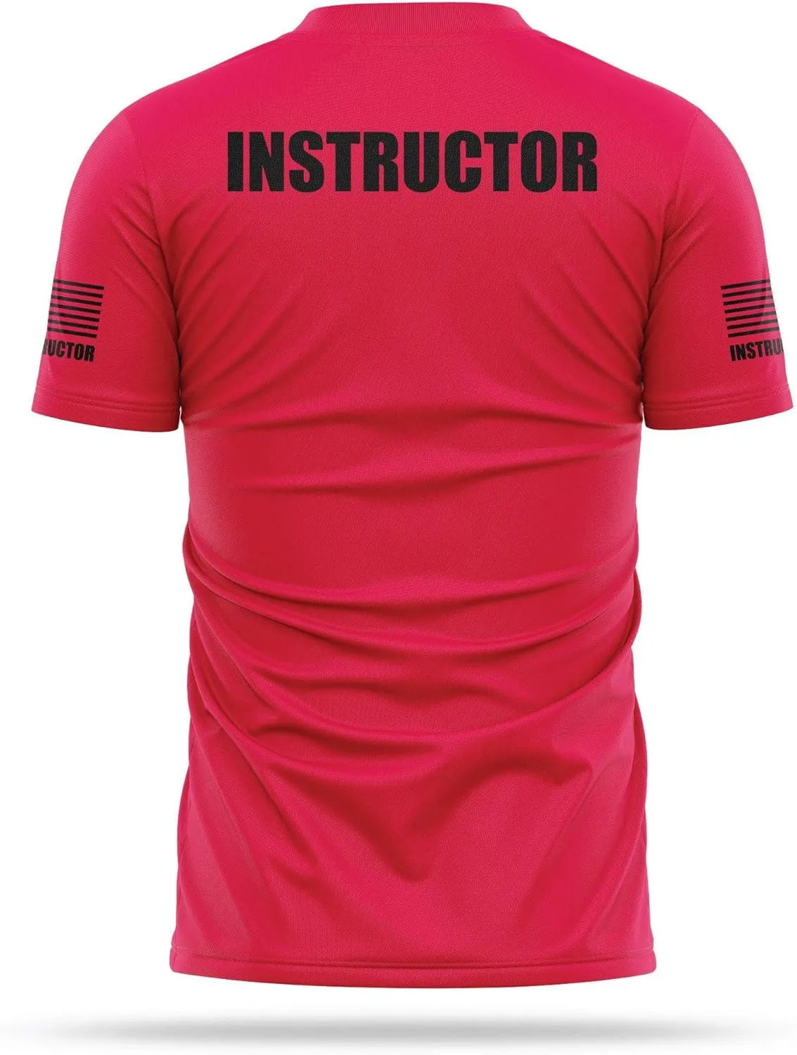 Instructor Utility Shirts for Men | USA Patriotic Lightweight Tee | Micro Polyester, Moisture-Wicking Quick-Dry Comfort.