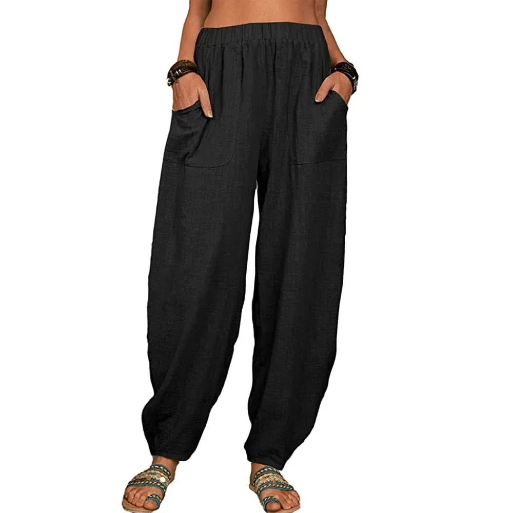 Ivyshape | Airy Linen Pants