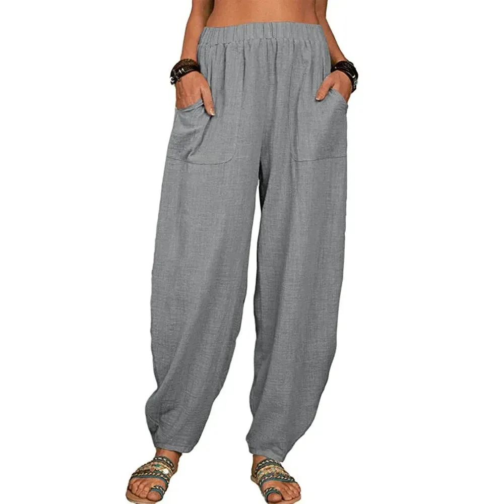 Ivyshape | Airy Linen Pants