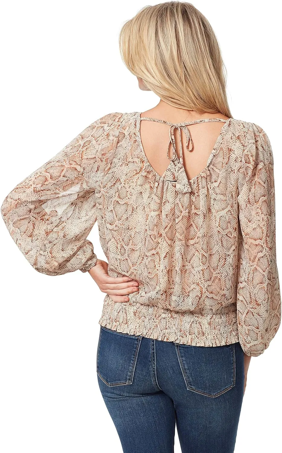 Jessica Simpson Women's Caroline Smocked Waist Top