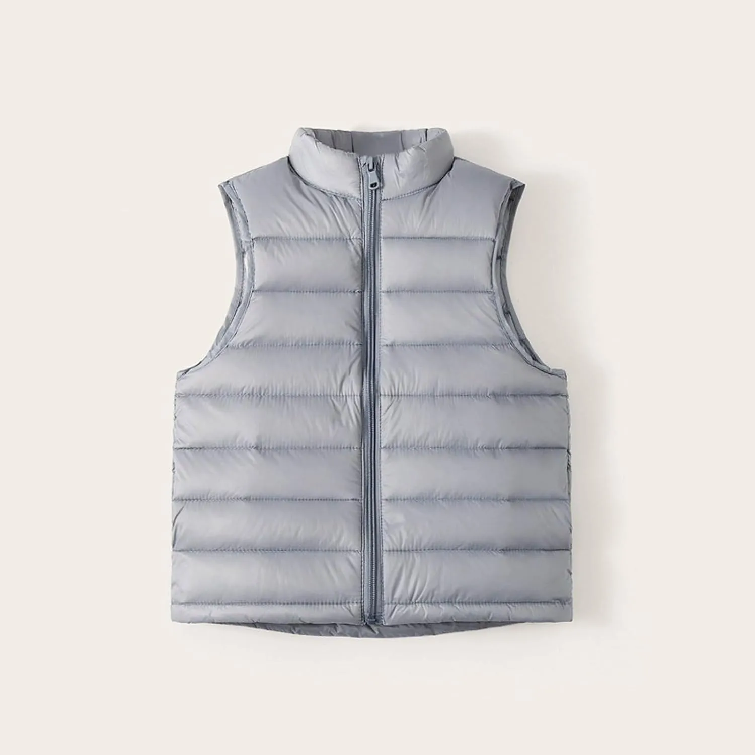 Kids Winter Thicken Puffer Down Jacket Vest 2025 Zip Warm Waistcoat Boys Girls Sleeveless Outerwear 4-16 Years Old