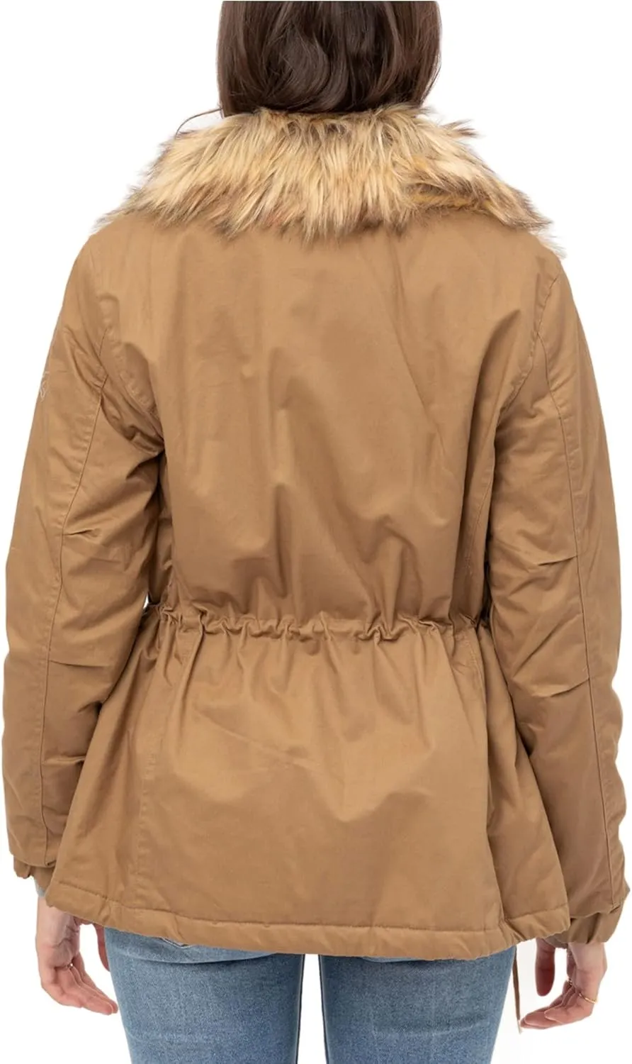 KOGMO Womens Military Anorak Safari Jacket with Pockets