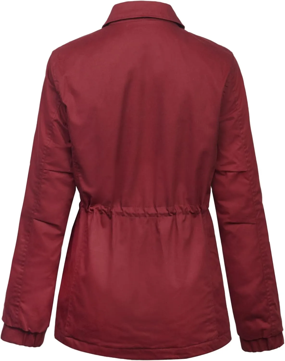 KOGMO Womens Military Anorak Safari Jacket with Pockets