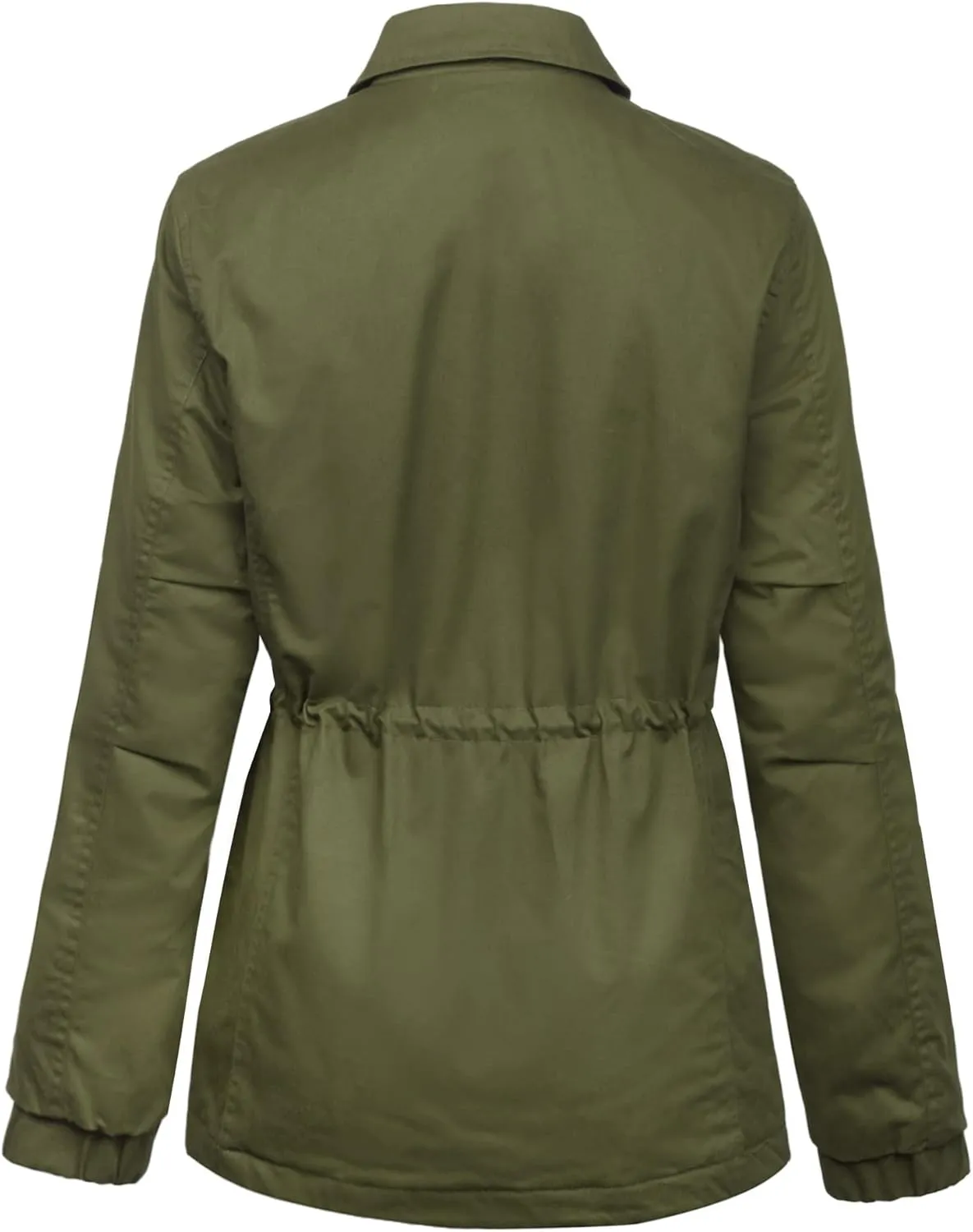 KOGMO Womens Military Anorak Safari Jacket with Pockets
