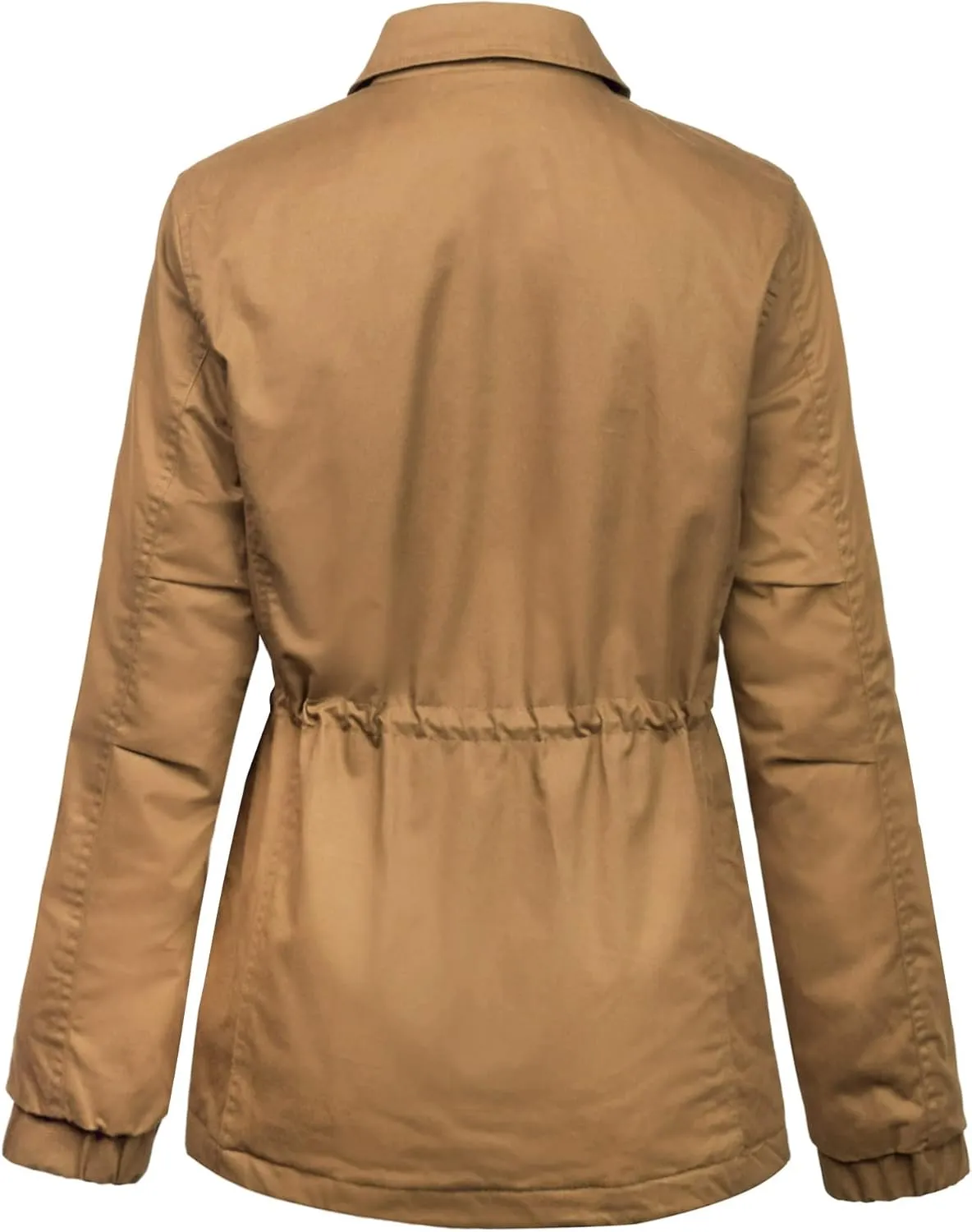 KOGMO Womens Military Anorak Safari Jacket with Pockets