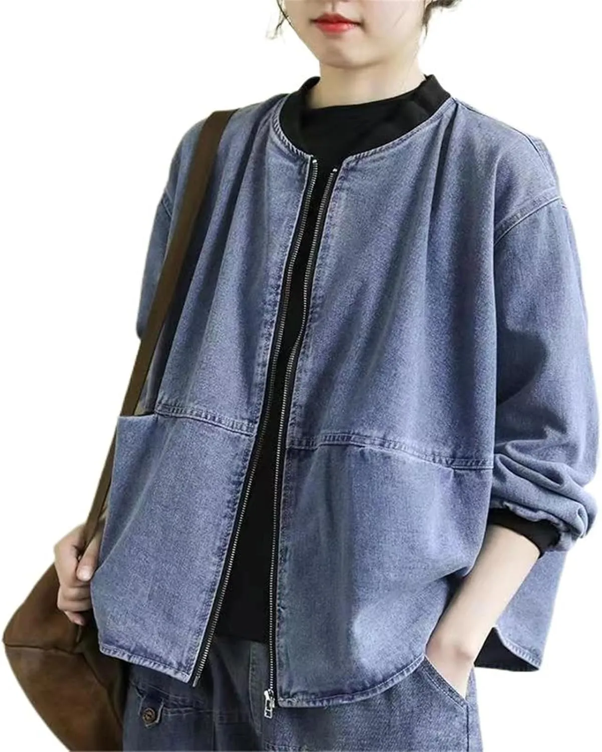 Ladies' Winter Korean Style Denim Jacket