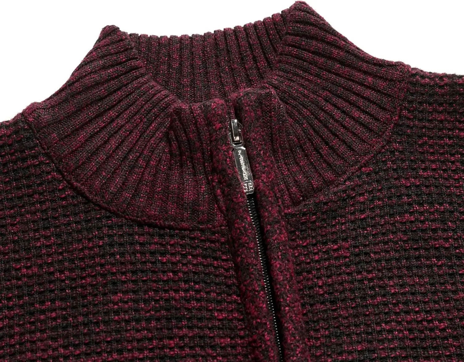 LCMTWX Men's Thicken Warm Winter Coat Stand Collar Knitted Splice Sweater Coat Casual Cardigan Stylish Outwear Winter