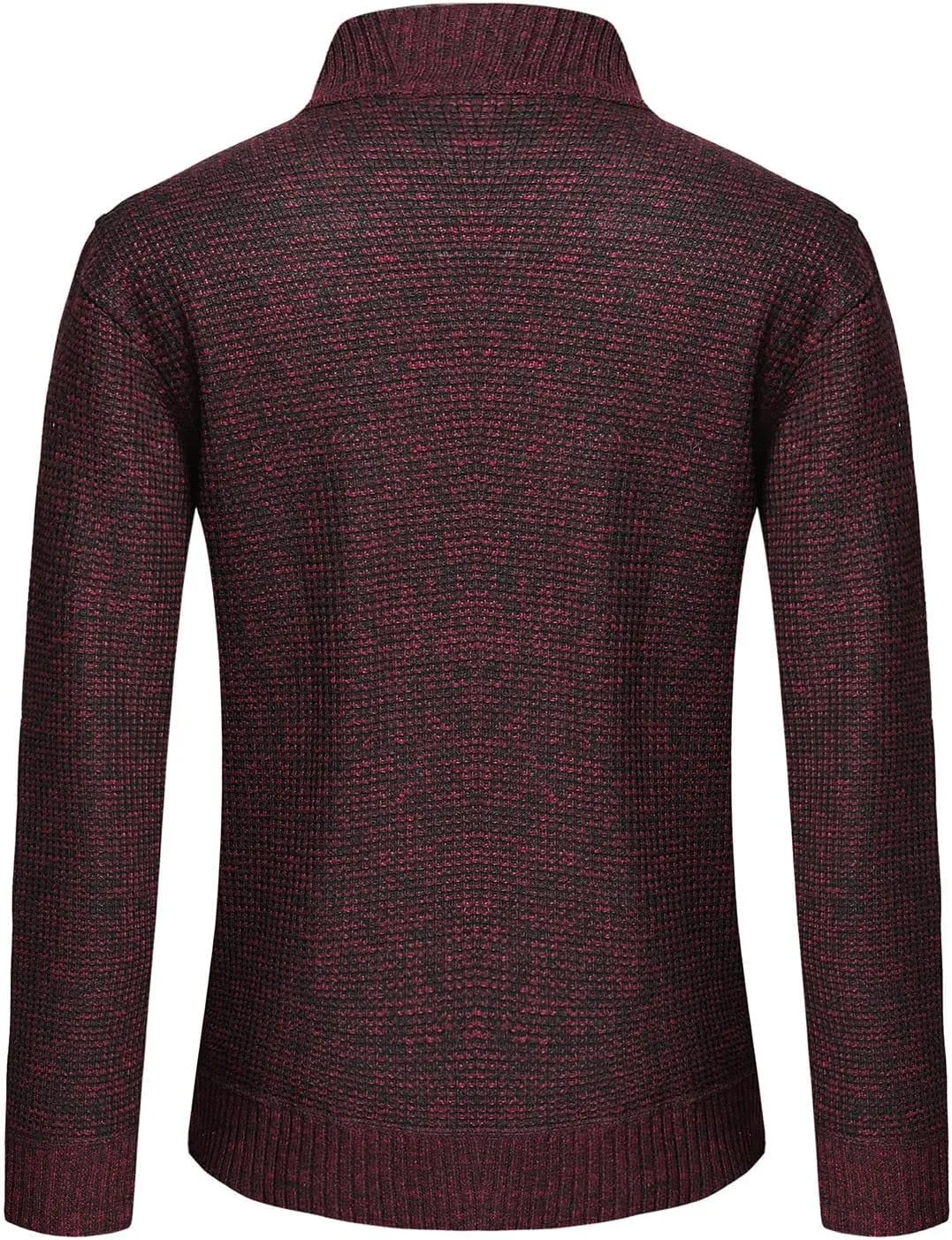 LCMTWX Men's Thicken Warm Winter Coat Stand Collar Knitted Splice Sweater Coat Casual Cardigan Stylish Outwear Winter