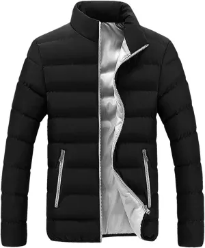 LCMTWX Men's Winter Thickened Warm Coats Leisure Plus Size Hat Zip Pocket Cotton-Padded Warm Soft Hooded Jacket Coats