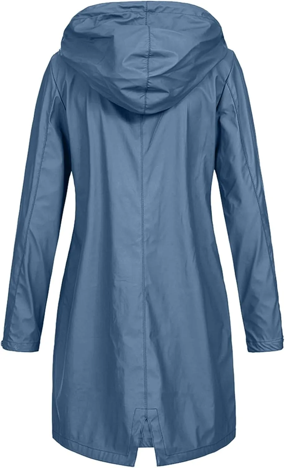 LCMTWX Women's Raincoats Hoodie Hooded Solid Women Coat Rain Raincoat Women's Coat Zip Up Hoodies Windbreaker Rain Jacket