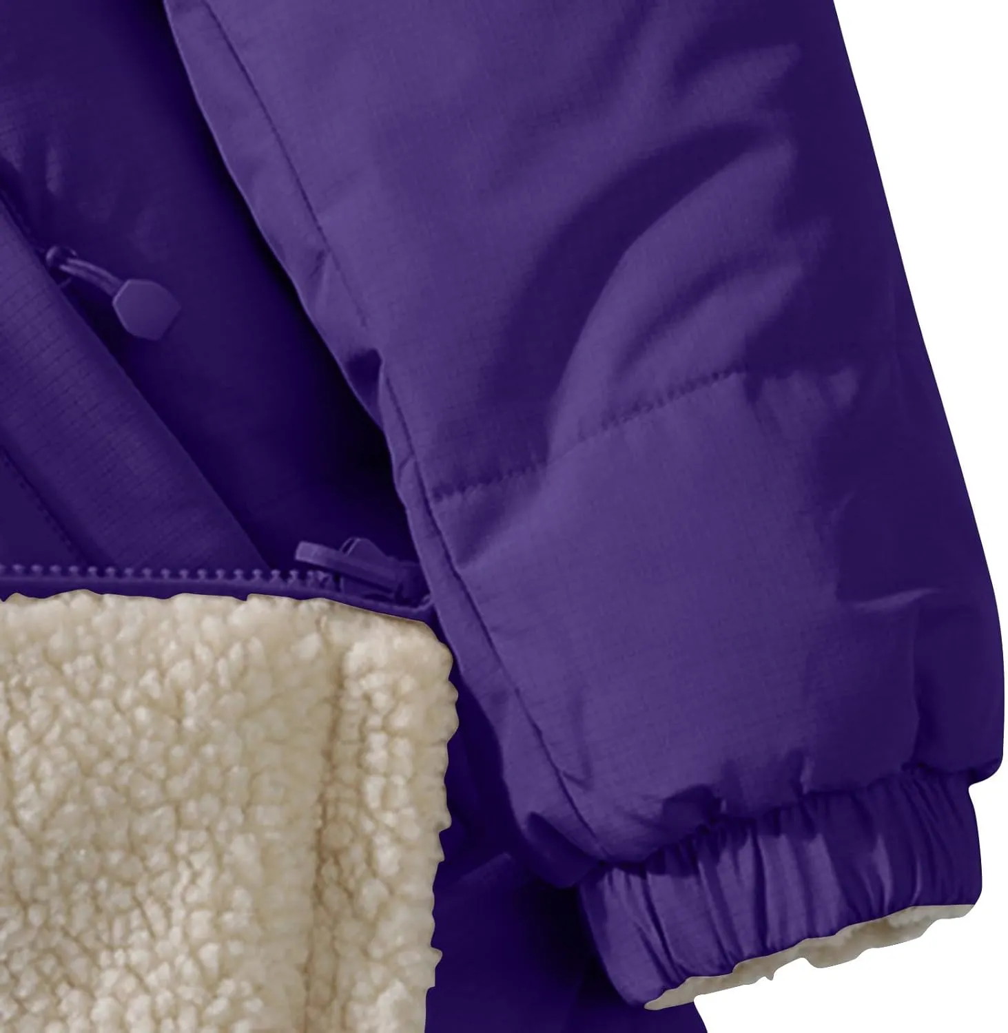 lcziwo Men's Reversible Puffer Jacket Sherpa Fleece Lined Warm Thick Quilted zip up Stand Collar cozy winter coat