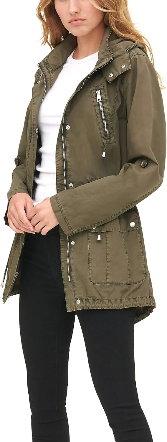 Levi's Women's Cotton Hooded Anorak Jacket (Standard & Plus Sizes)