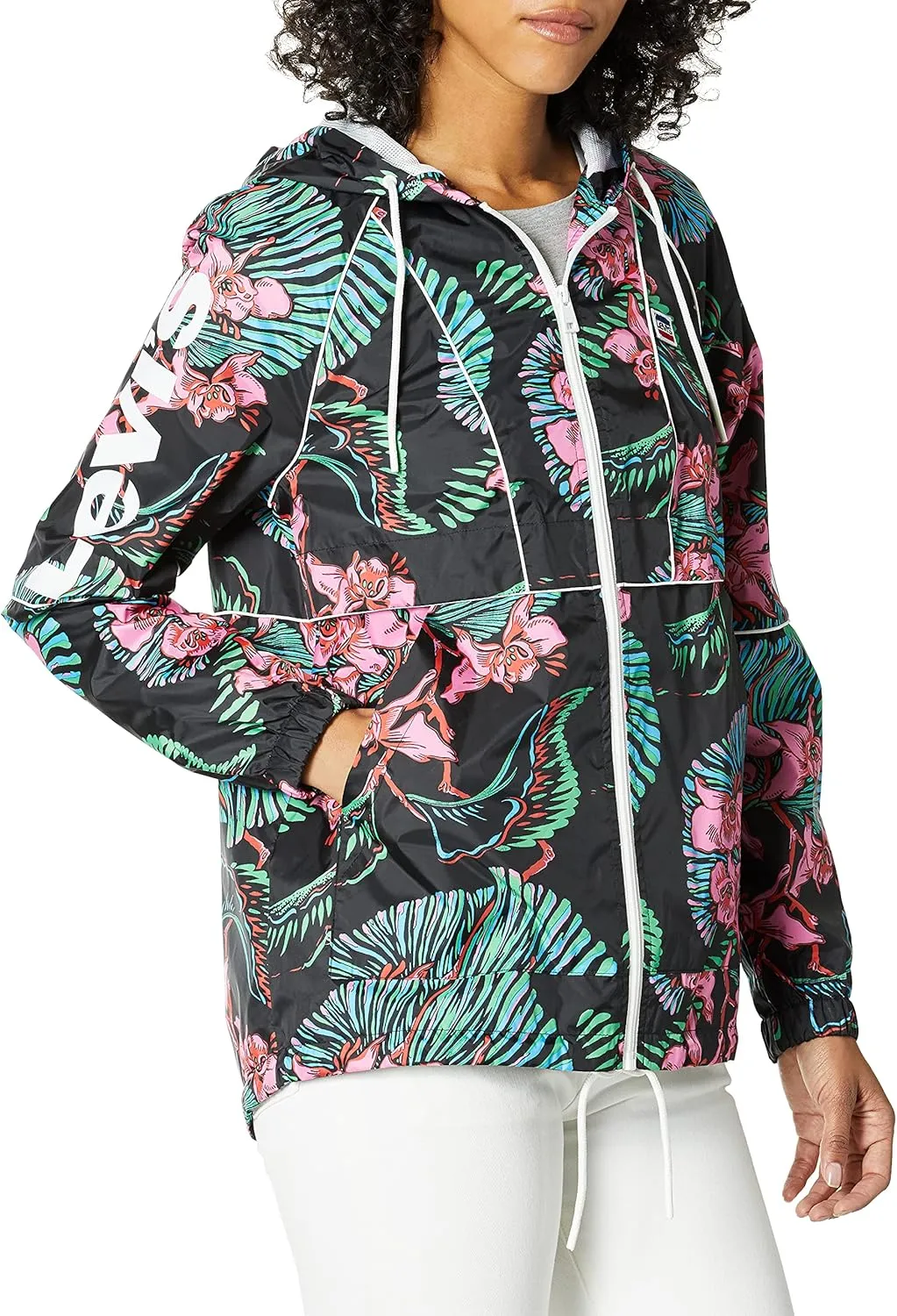 Levi's Women's Retro Lightweight Nylon Anorak Rain Jacket (Standard & Plus Sizes)