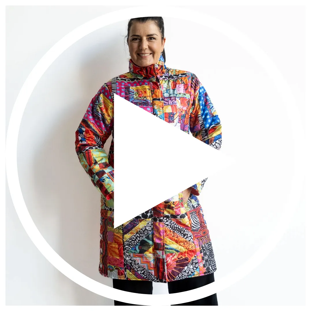Like No Other Puffer Coat by Orientique Australia - Gypsy Patch - 3245