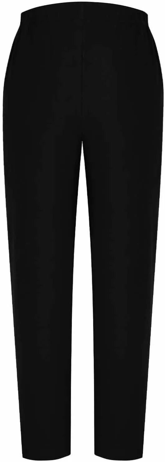 Linen Pants for Women 2025 Summer Elastic High Waisted Straight Leg Lounge Pant Lightweight Comfy Beach Trousers