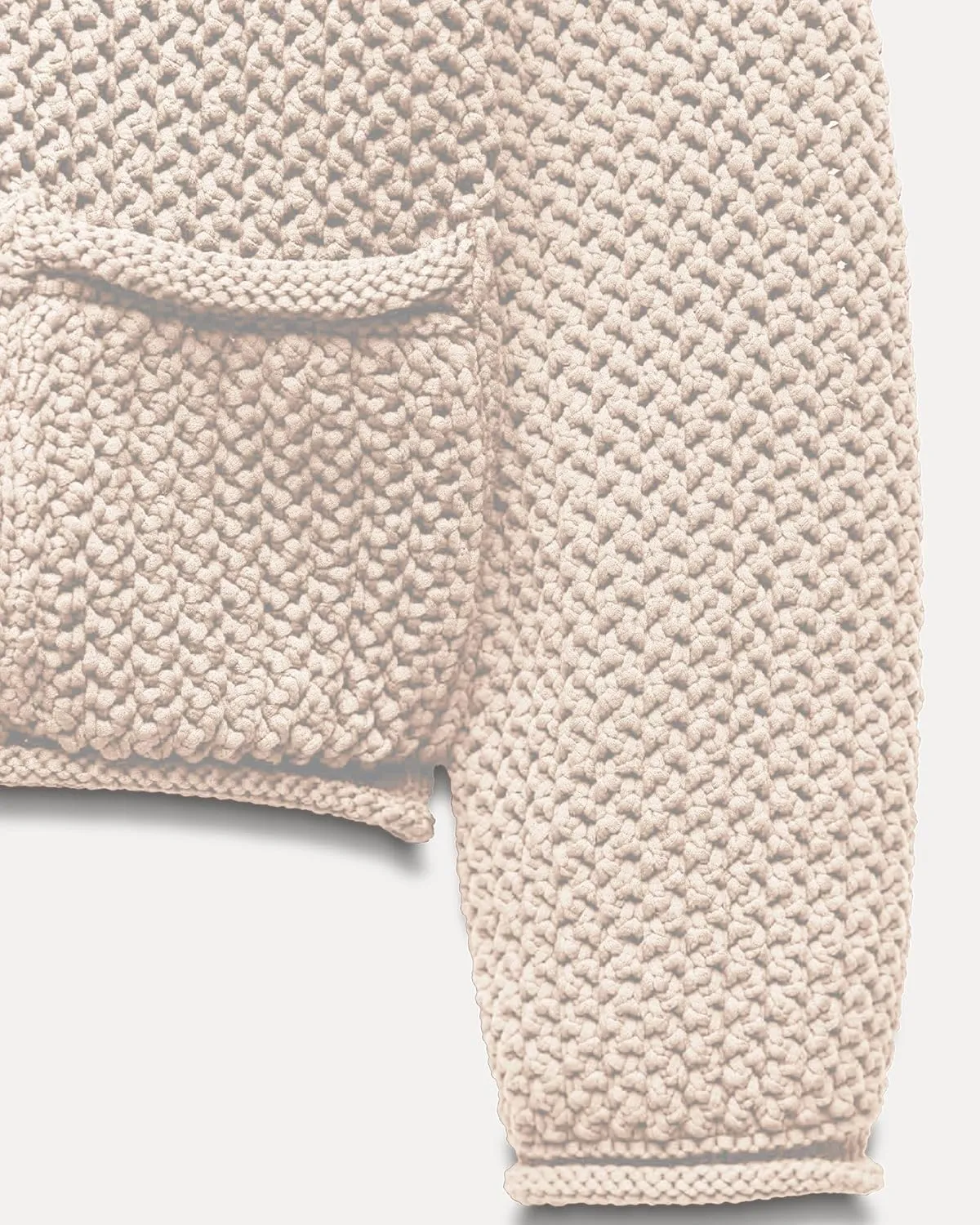 Locachy Women's Crochet Chunky Knit Sweater Cardigan Trendy Crewneck Gold Button Down Sweater
