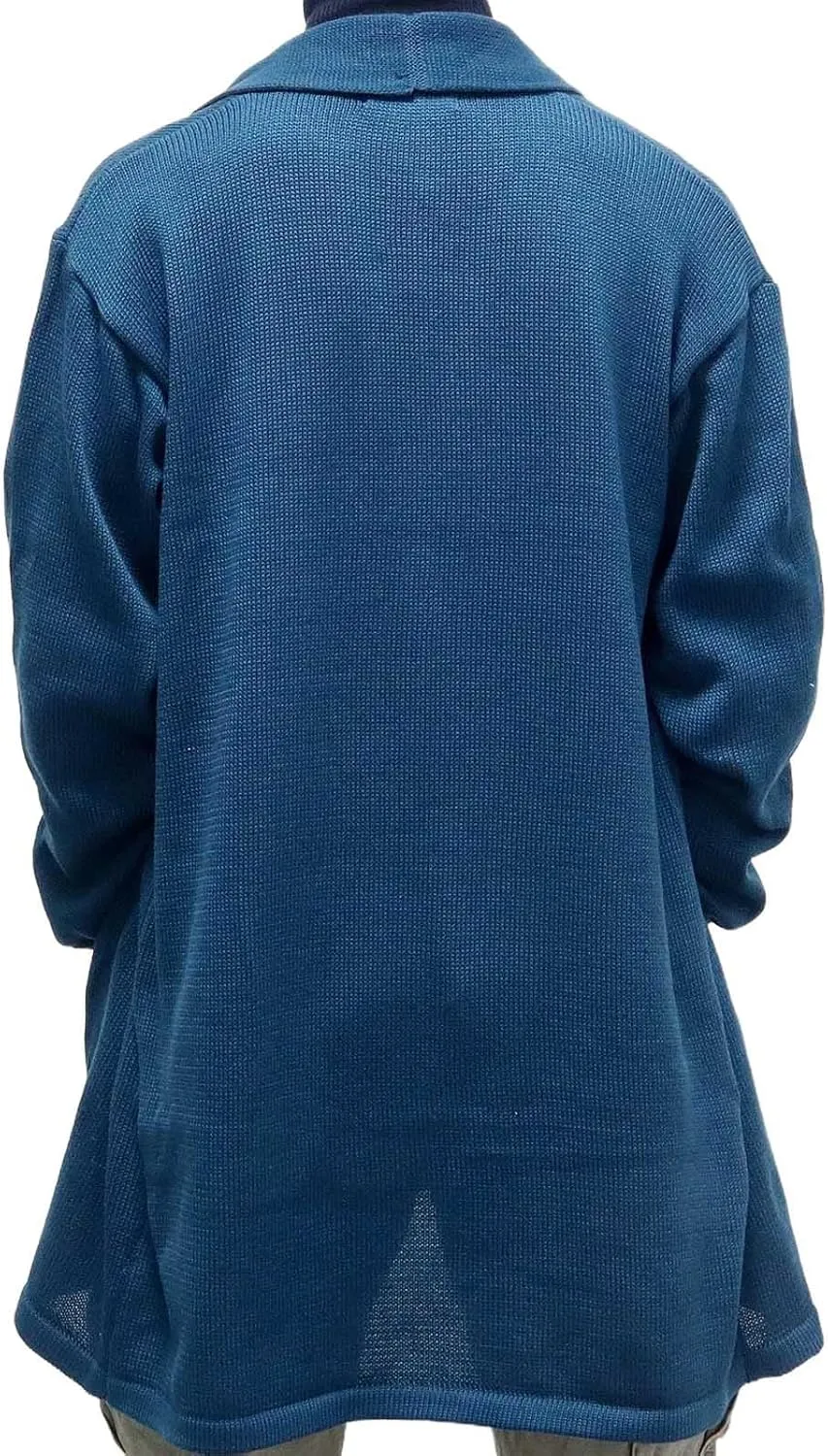 Long Cardigan Sweaters for Men Shawl Collar Sweater Open Front Cardigan Long Sleeve Knit Cardigan Fashion Oufits