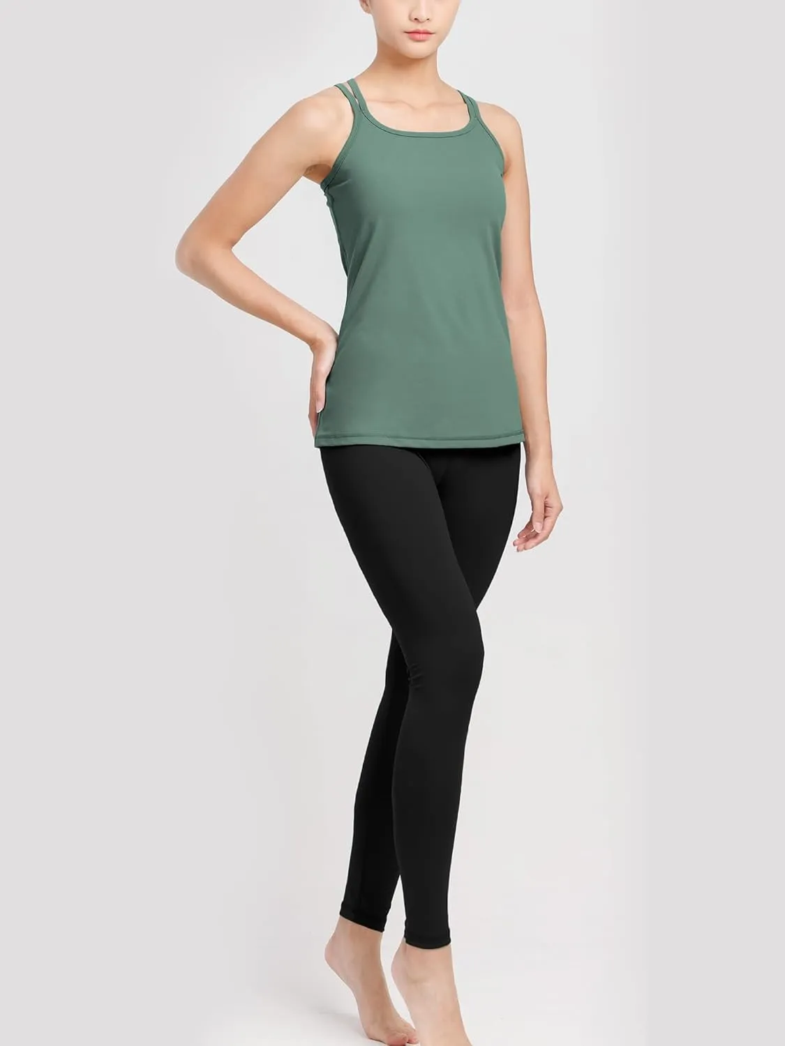 Loopa-Camisole with Cups-Gym Vest-Vest Top with Bra-Workout Top-Casual Vest-Womens Top.