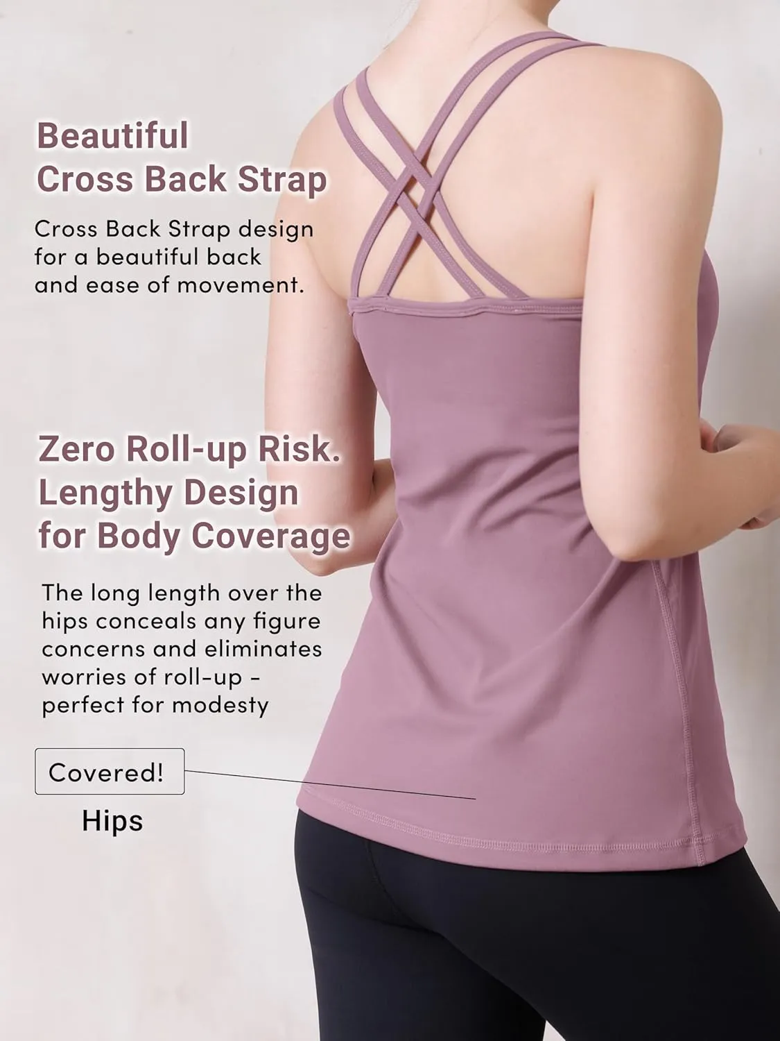 Loopa-Camisole with Cups-Gym Vest-Vest Top with Bra-Workout Top-Casual Vest-Womens Top.