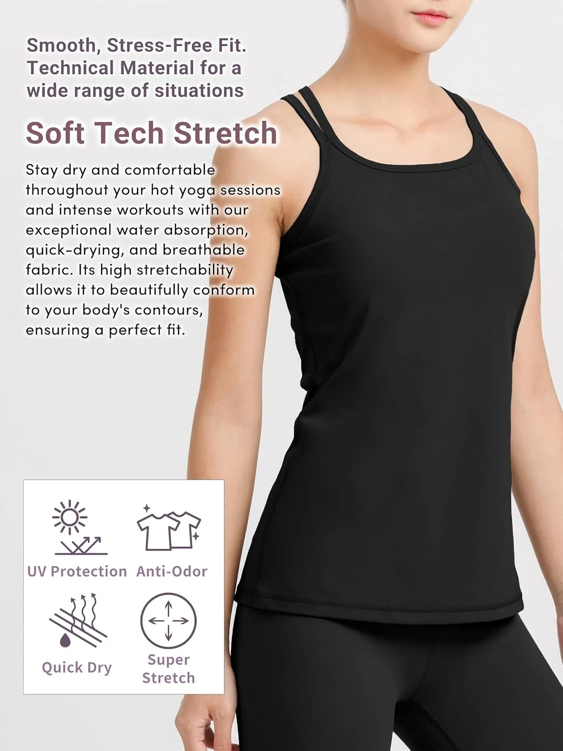 Loopa-Camisole with Cups-Gym Vest-Vest Top with Bra-Workout Top-Casual Vest-Womens Top.