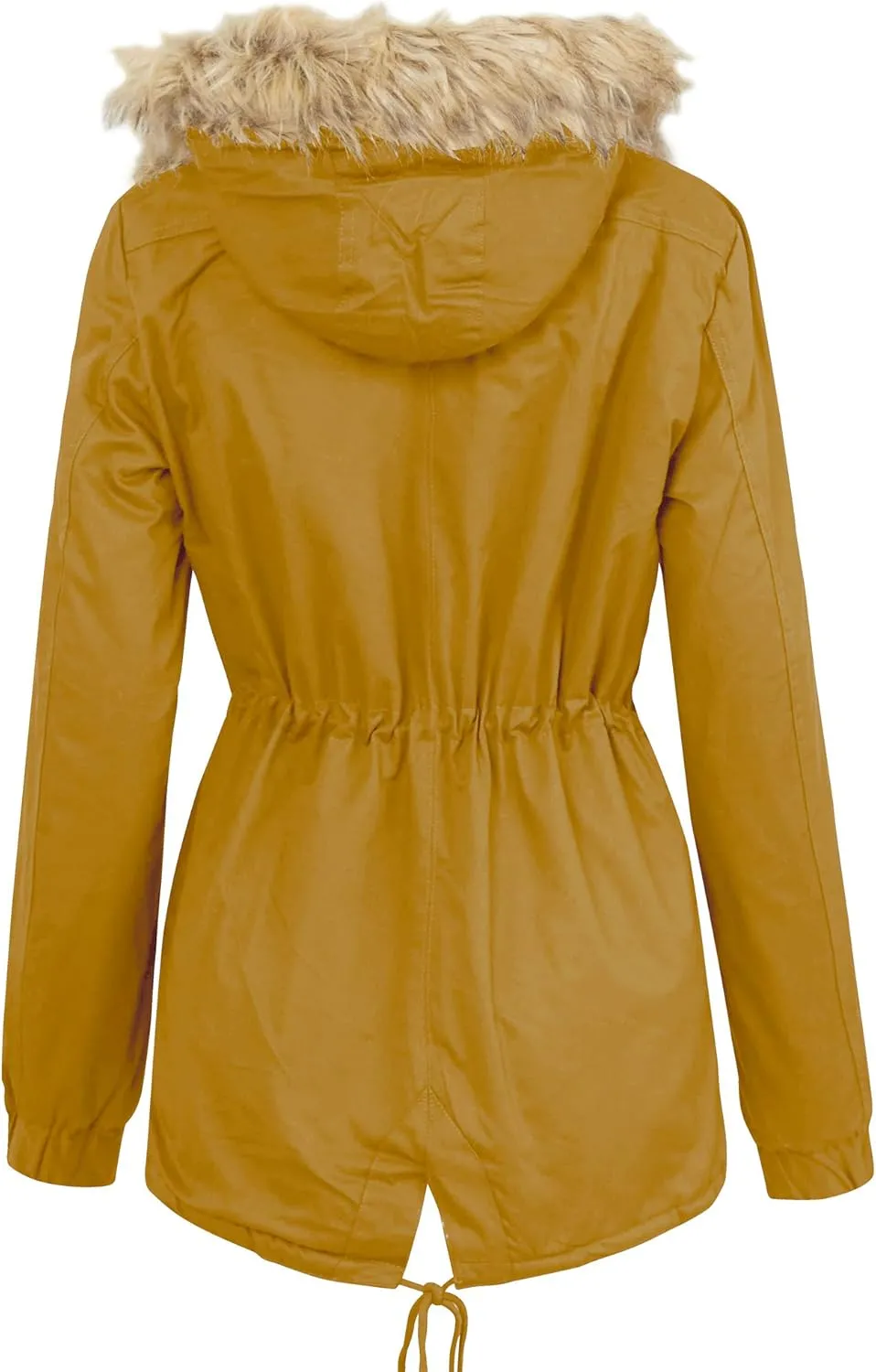 Made By Johnny Women's Casual Military Anorak Jacket Safari Utility - Lightweight Detachable Hoodie