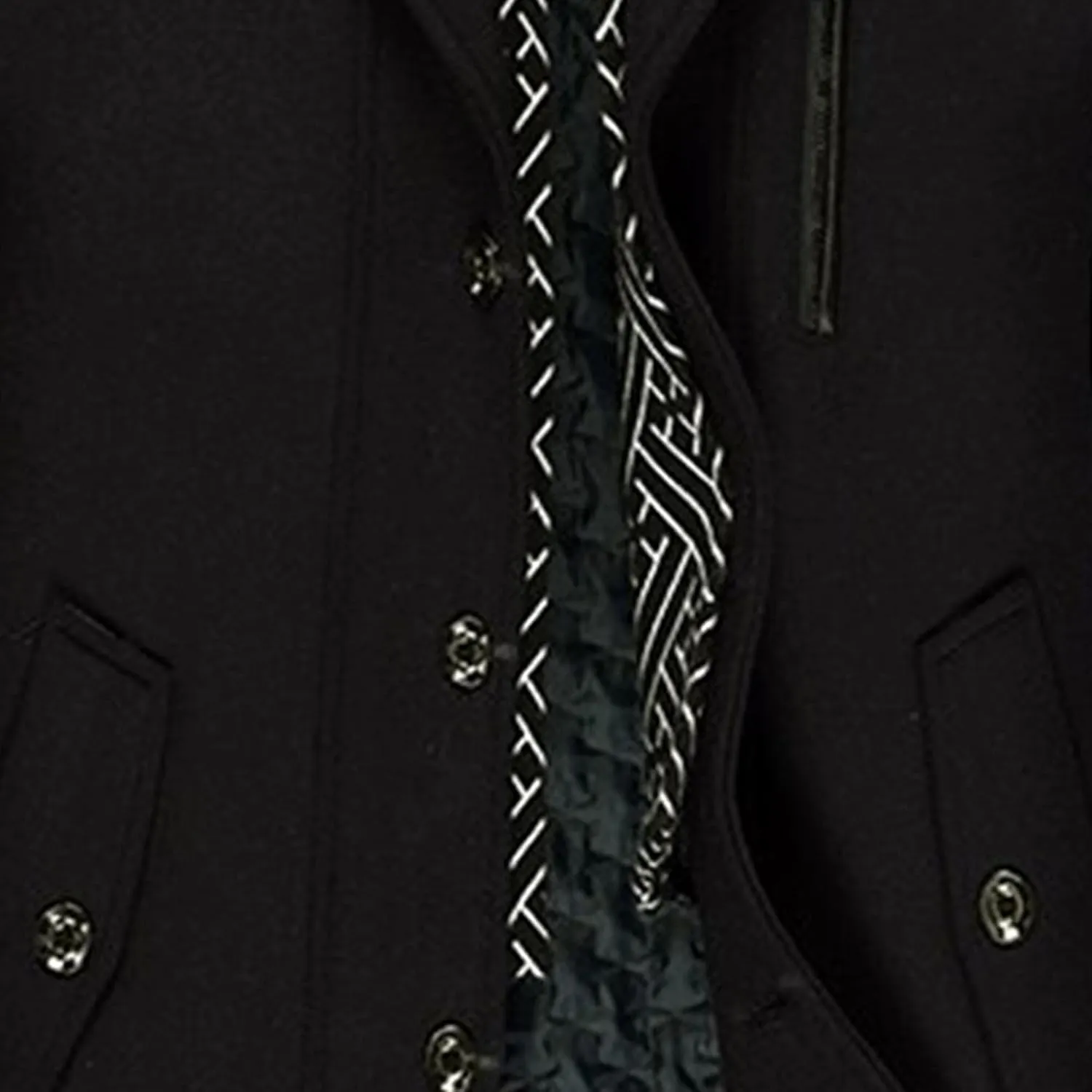 Maiyifu-GJ Men Stylish Scarf Single Breasted Wool Blend Coat Thick Winter Warm Slim Fit Coat Business Top Trench Overcoat