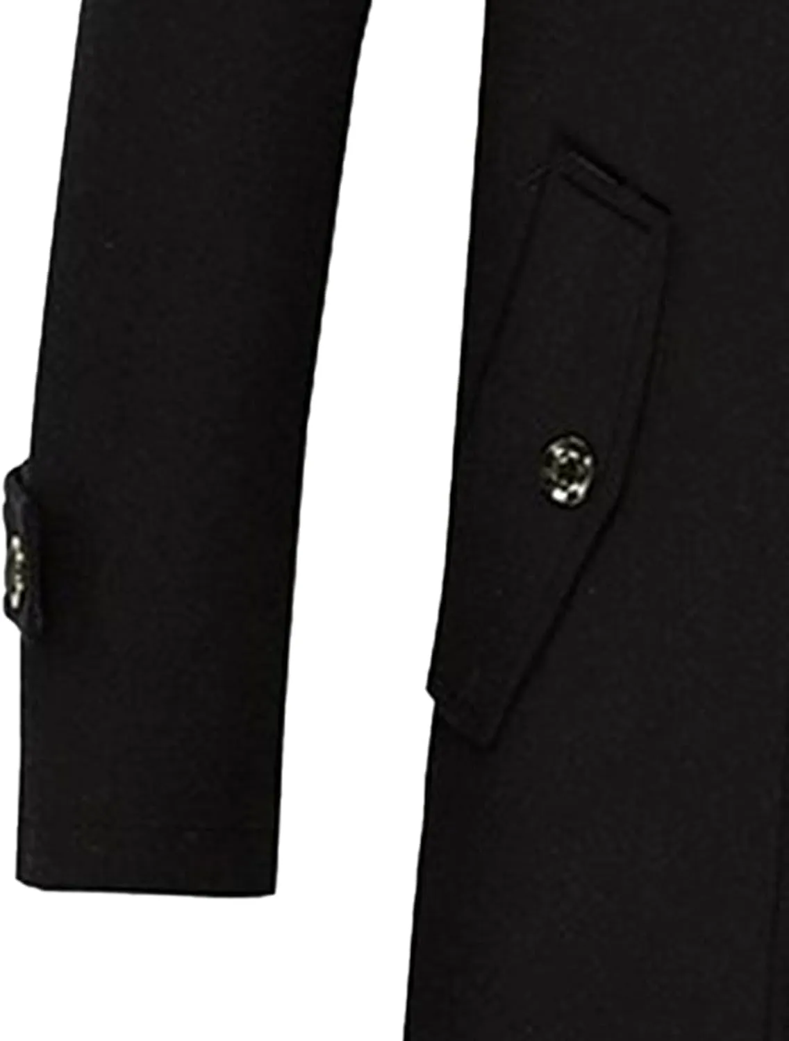 Maiyifu-GJ Men Stylish Scarf Single Breasted Wool Blend Coat Thick Winter Warm Slim Fit Coat Business Top Trench Overcoat