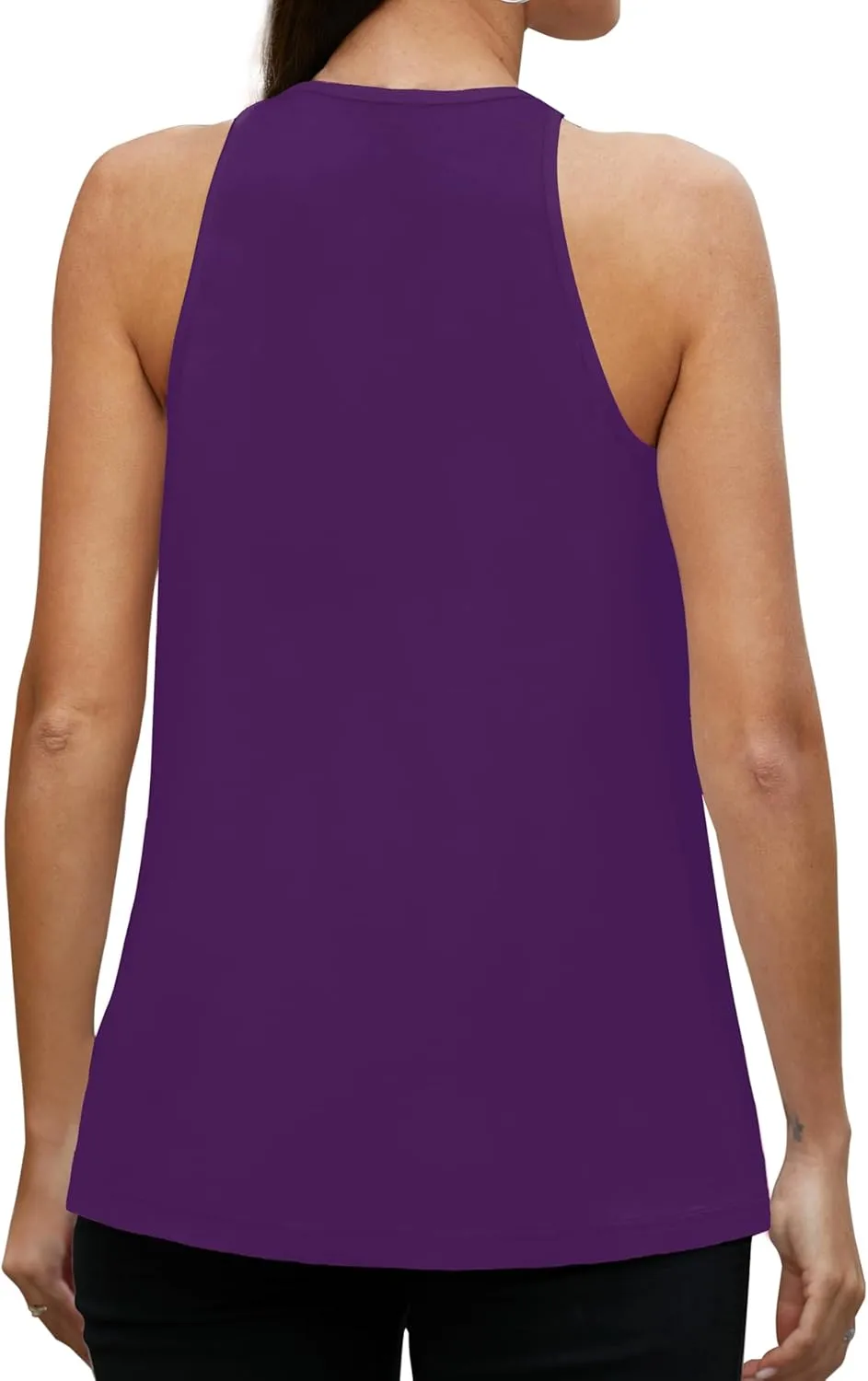 MANER Women's Tank Top Casual Halter Top Summer Flowy Cami Loose Fit Sleeveless Shirts