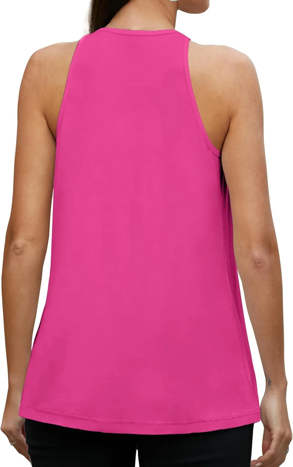 MANER Women's Tank Top Casual Halter Top Summer Flowy Cami Loose Fit Sleeveless Shirts