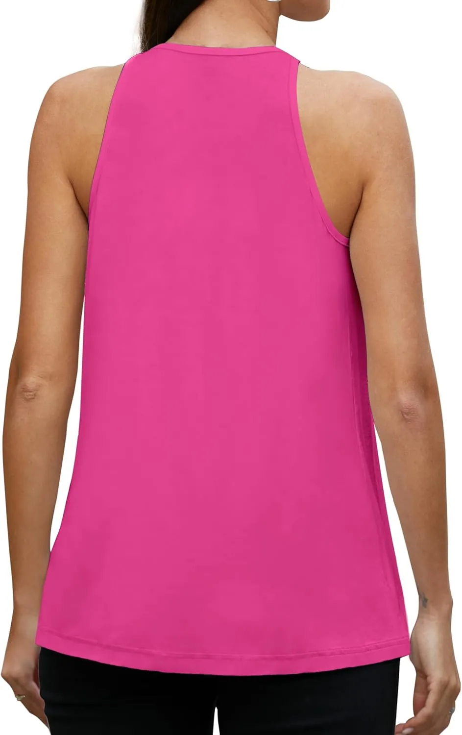 MANER Women's Tank Top Casual Halter Top Summer Flowy Cami Loose Fit Sleeveless Shirts