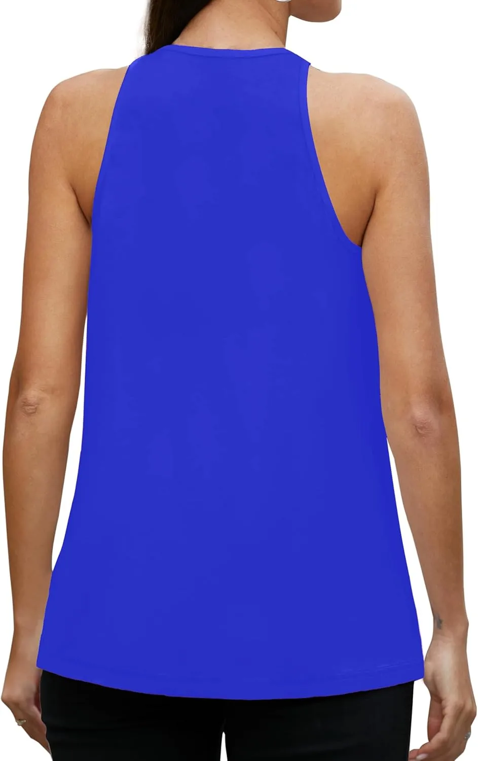 MANER Women's Tank Top Casual Halter Top Summer Flowy Cami Loose Fit Sleeveless Shirts