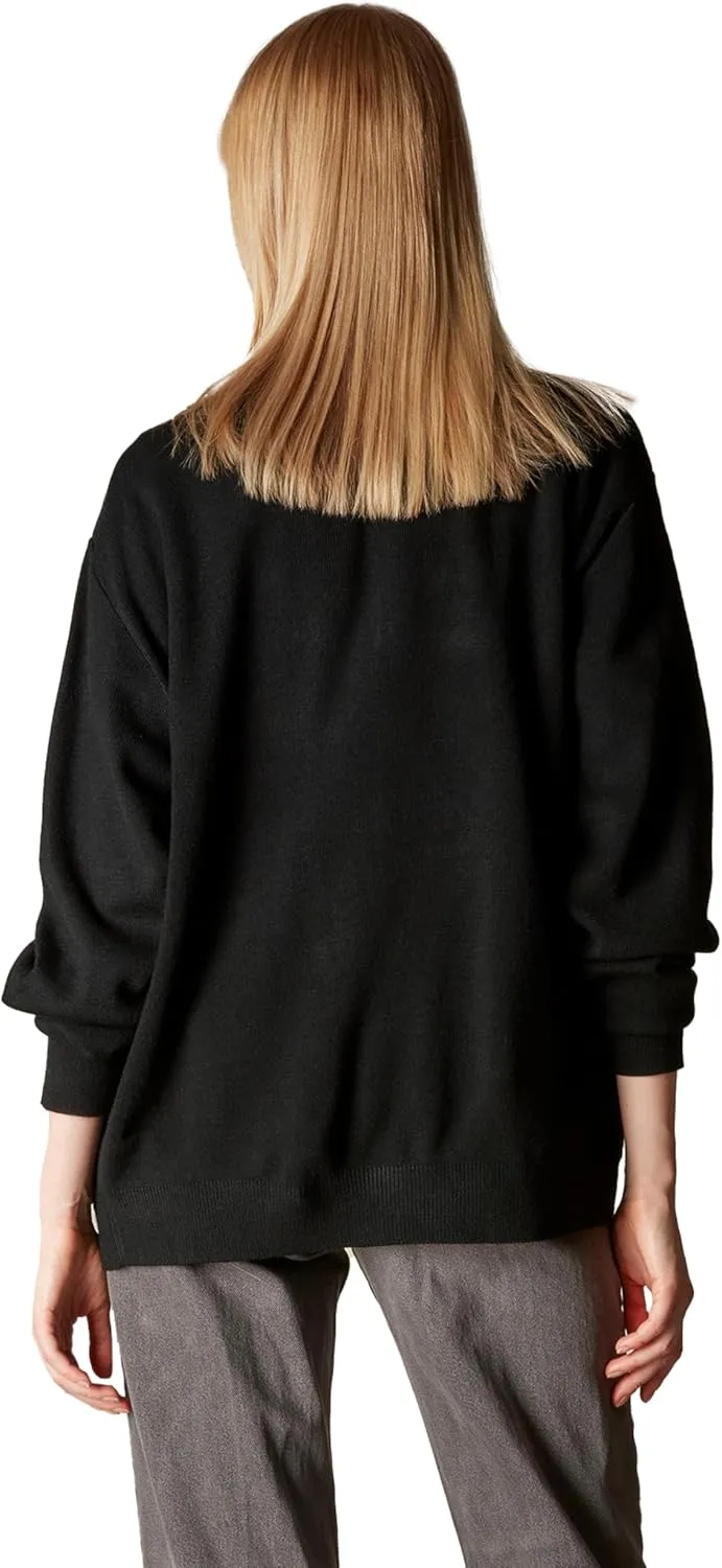 Members Only Women's Oversized Iconic Racer Sweater, Full Zip Mens Sweaters Cardigan
