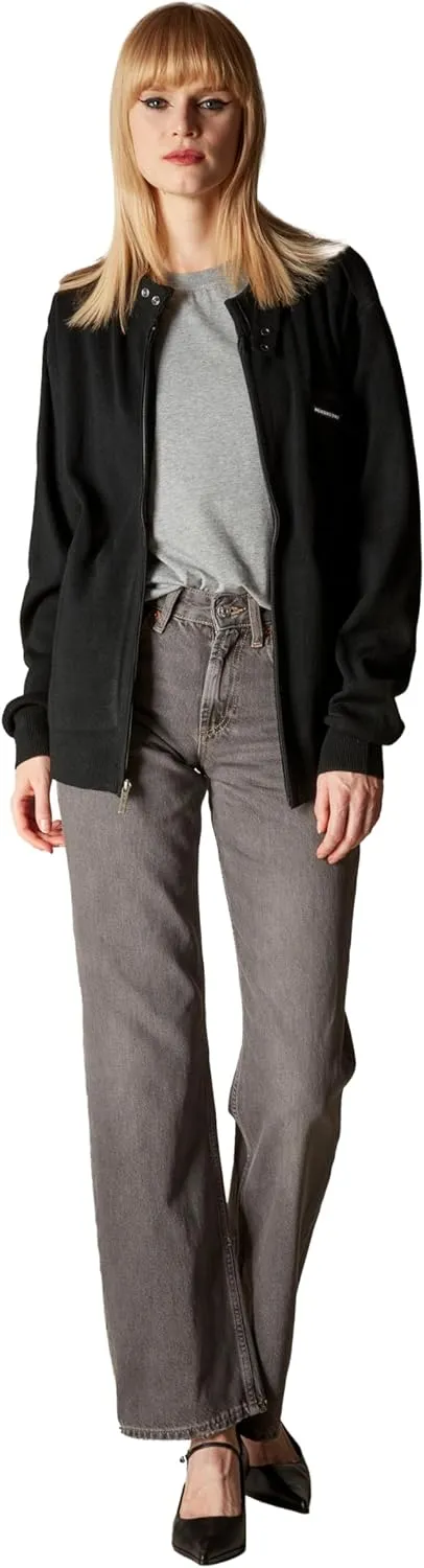 Members Only Women's Oversized Iconic Racer Sweater, Full Zip Mens Sweaters Cardigan