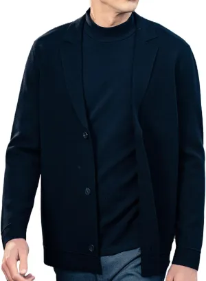 Men's Cardigan Wool Sweater Trend Cool Wool Sweater Men's Coat Spring and Autumn Knitted Sweater