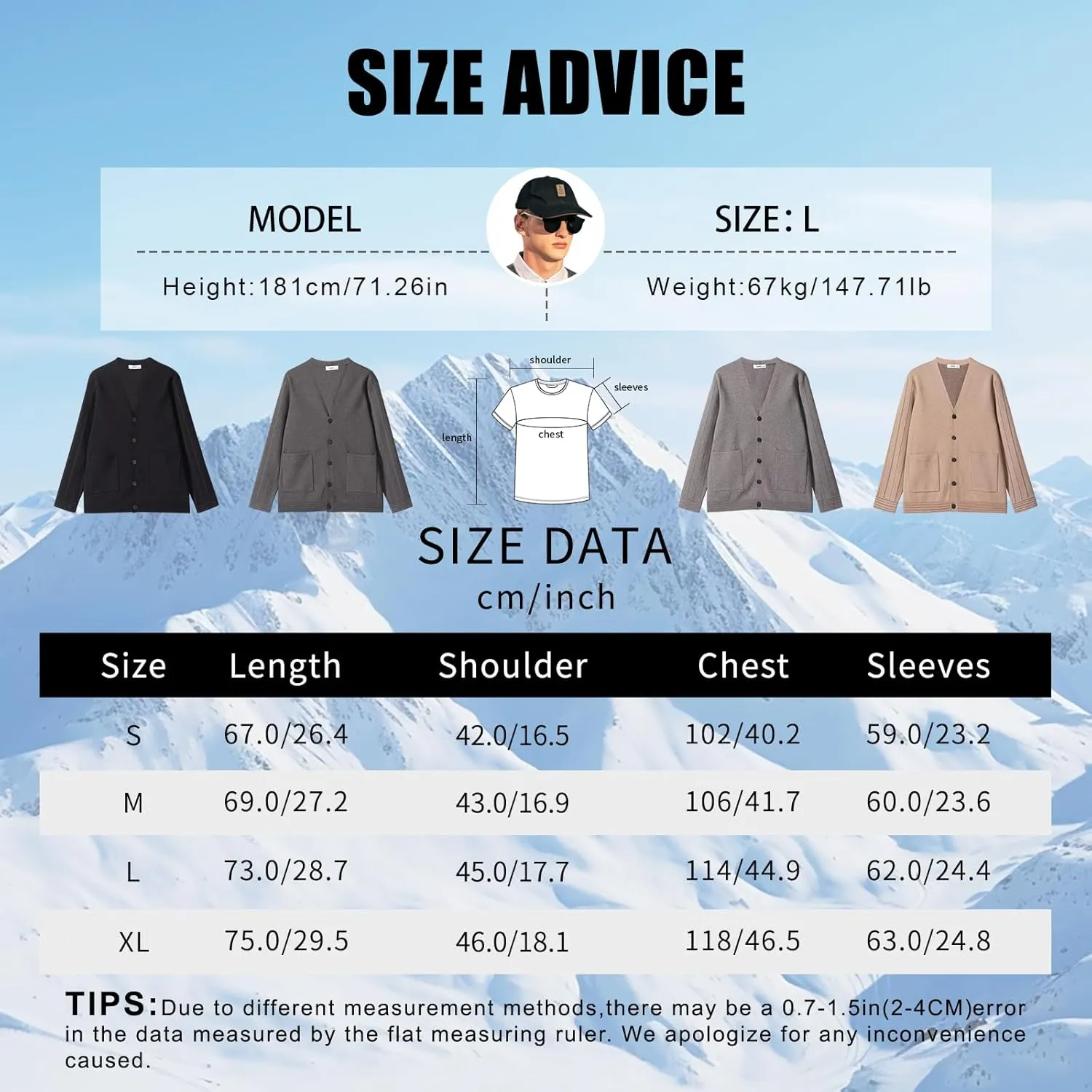 Men's Cardigan Wool Sweater Trend Cool Wool Sweater Men's Coat Spring and Autumn Knitted Sweater