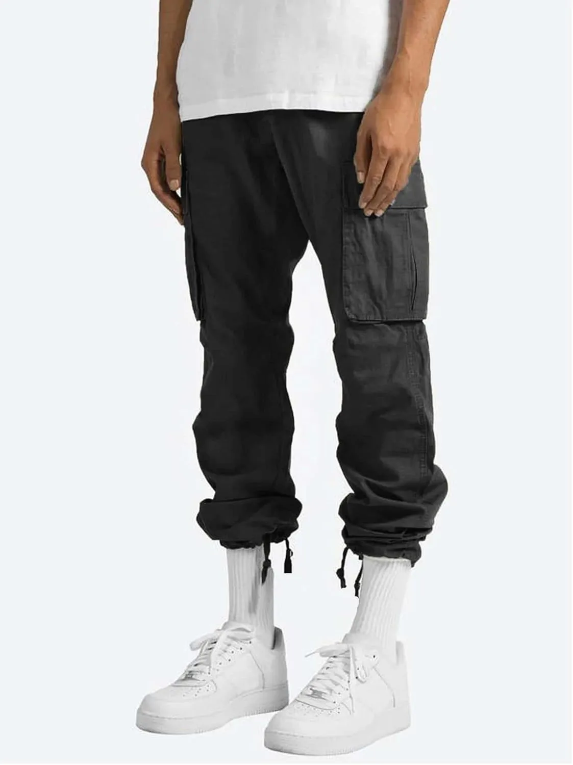 Mens Cargo Pants Straight Casual Trendy Loose Slim Fit Joggers Sweatpants Outdoor Lightweight Athletic Walking Trouser