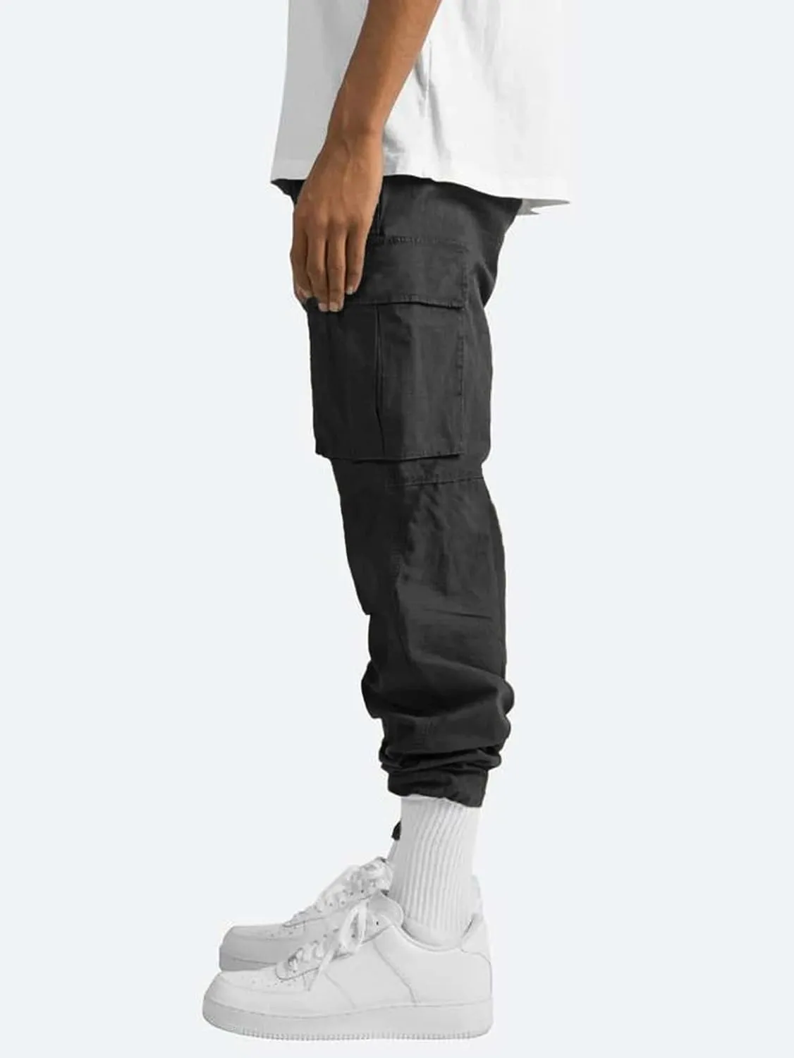 Mens Cargo Pants Straight Casual Trendy Loose Slim Fit Joggers Sweatpants Outdoor Lightweight Athletic Walking Trouser