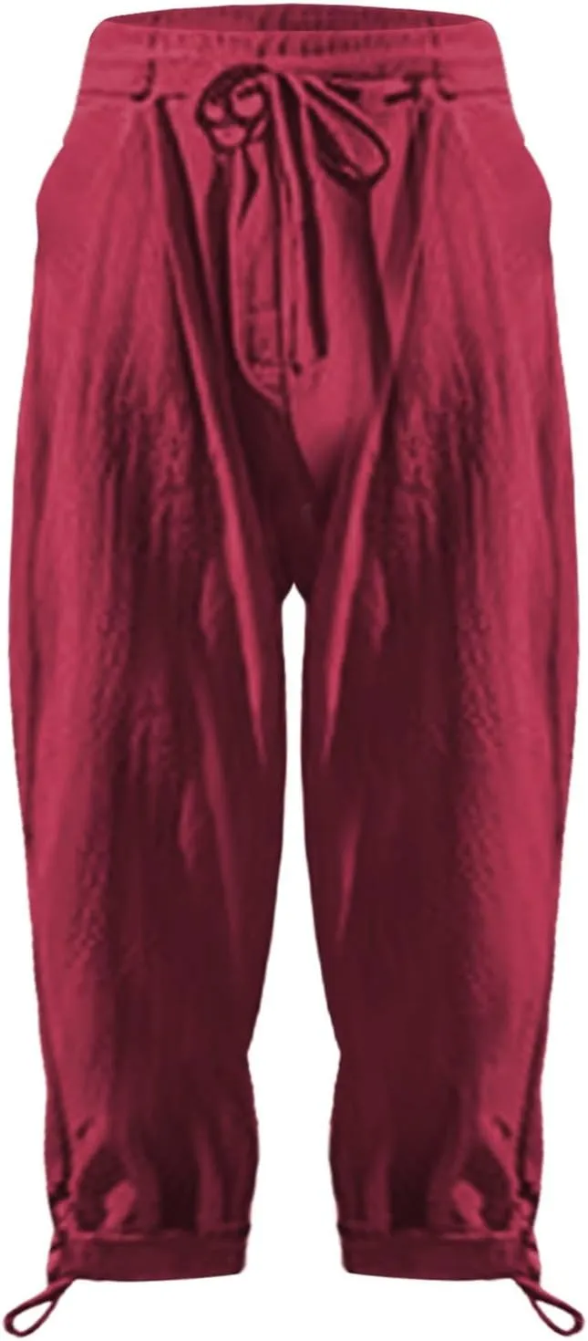 Mens Casual Pants Straight-Leg Vacation 2025 Summer Lightweight Pant Fashion Relax Fit with Pocket Plus Size Trousers
