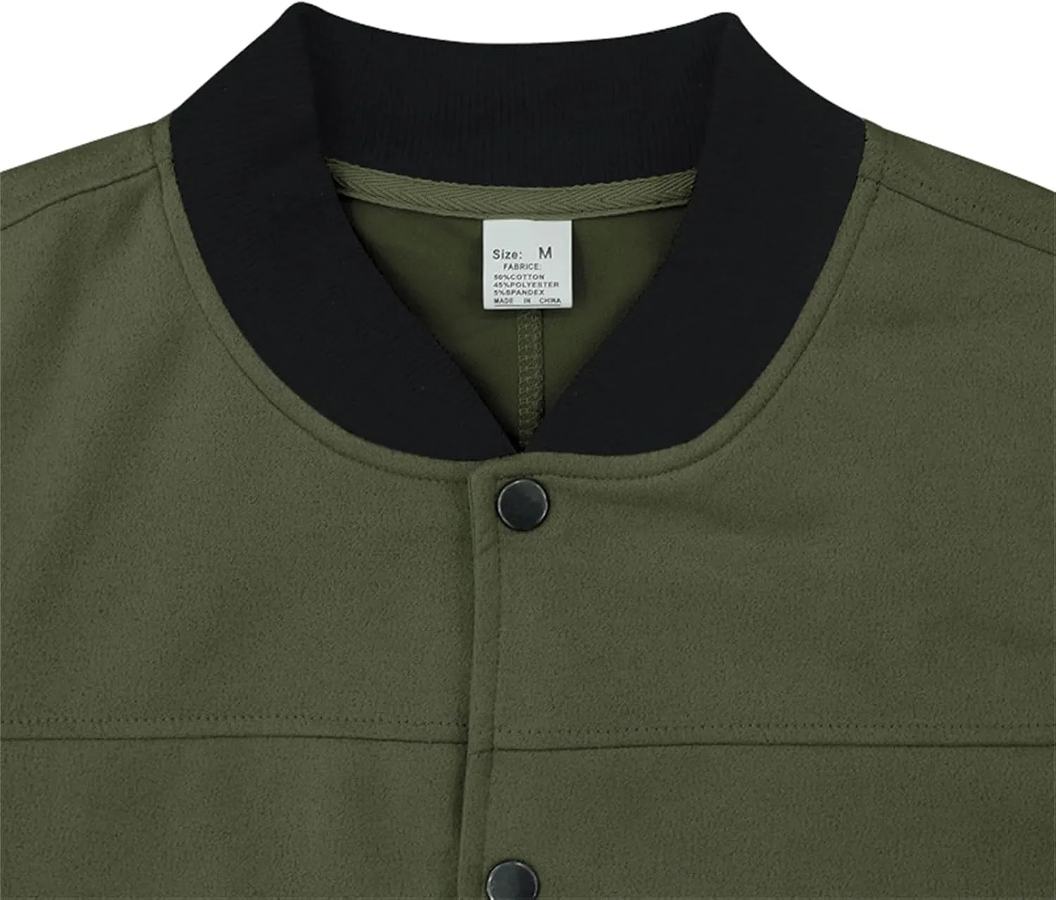 Men's Casual Suede Bomber Jacket Lightweight Snap Button Down Jackets Vintage Faux Leather Jacket for Men